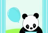 Panda Birthday Card Template Printable 1st Birthday Cards Birthday Party Ideas for Kids