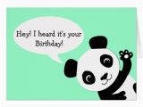 Panda Birthday Card Template Waving Panda Birthday Card Zazzle