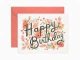 Paper Birthday Cards Online Floral Burst Greeting Card by Rifle Paper Co Made In Usa