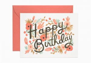 Paper Birthday Cards Online Floral Burst Greeting Card by Rifle Paper Co Made In Usa