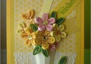 Paper Birthday Cards Online Handmade Yellow Greeting Paper Quilling Card Quot Best Wishes
