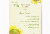 Papyrus Birthday Invitations Papyrus Sunflowers 70th Birthday Party Invitations Zazzle