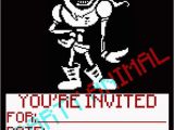 Papyrus Birthday Invitations Undertale Birthday Invitations Papyrus Digital Download 5×7