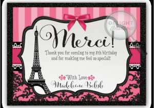 Paris themed Birthday Cards Paris themed Birthday Thank You Cards Di 685ty