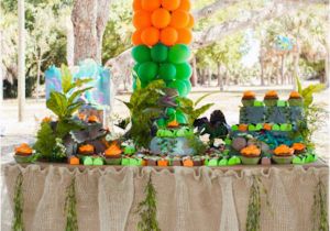 Park Birthday Party Decorations Kara 39 S Party Ideas Jurassic Park Dinosaur Boy Birthday