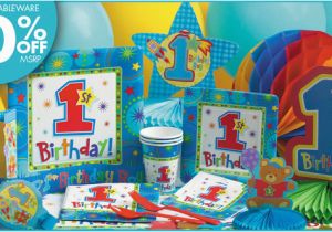 Party City 1st Birthday Decorations Pin One Derful Boys 1st Birthday Party Supplies City Cake