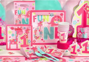 Party City 1st Birthday Decorations Wild at One Girl 39 S 1st Birthday Party Supplies Party City