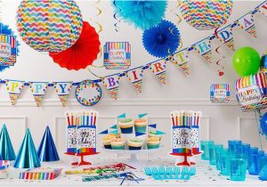 Party City Birthday Decoration Bright Dot Chevron Birthday Party Supplies Chevron