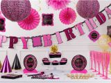 Party City Birthday Decoration Fabulous Birthday Party Supplies Pink Black Damask
