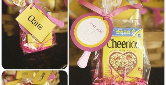 Party Favor Ideas for 1st Birthday Girl Kara 39 S Party Ideas Pink Cheerios Girl 1st Birthday Party