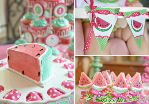 Party Favor Ideas for 1st Birthday Girl Kara 39 S Party Ideas Watermelon Fruit Summer Girl 1st