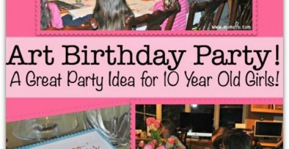 Party Ideas for 10 Year Old Birthday Girl Art Birthday Party A Great Party Idea for 10 Year Old