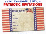Patriotic Birthday Invitations Free Printable Patriotic Invitations Planning A 4th Of