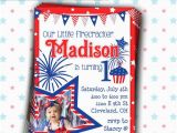 Patriotic Birthday Invitations Patriotic Invitation 4th Of July Birthday Invitation