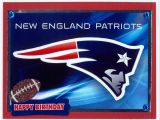 Patriots Birthday Card New England Patriots Birthday Card First Birthday