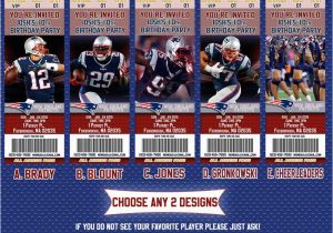 Patriots Birthday Party Invitations New England Patriots Birthday Invitation by Makeupandmanga