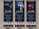 Patriots Birthday Party Invitations New England Patriots Custom Party Ticket Invitations