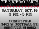 Patriots Birthday Party Invitations Nfl New England Patriots Birthday Invitation Kustom