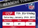 Patriots Birthday Party Invitations Nfl New England Patriots Ticket Birthday Invitation