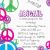 Peace Sign Birthday Invitations Free Printable Peace Sign Birthday Invitations