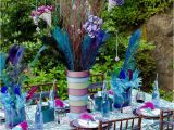 Peacock Birthday Party Decorations Peacock Feathers Dinner Party Party Ideas Photo 1 Of 19