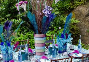 Peacock Birthday Party Decorations Peacock Feathers Dinner Party Party Ideas Photo 1 Of 19