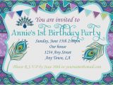 Peacock Birthday Party Invitations 301 Moved Permanently