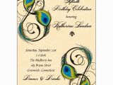 Peacock Birthday Party Invitations Peacock Feathers Birthday Invitations Paperstyle