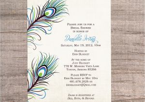 Peacock Birthday Party Invitations Printable Peacock Party Invitation 5×7 Showers by