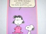 Peanuts Characters Birthday Cards Vintage Peanuts Gang with Lucy and Snoopy Belated Birthday
