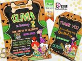 Pebbles Birthday Invitations the Flintstones Invitation Free Thank You Tag Pebbles