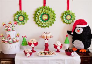 Penguin Birthday Decorations Penguin Christmas Party 9 Christmas Dessert Table Ideas