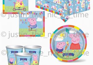 Peppa Pig Birthday Decorations Uk Peppa George Pig Birthday Party Tableware Plates Cups