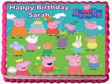 Peppa Pig Birthday Decorations Uk Peppa Pig Edible Cake topper Birthday Decorations Ebay