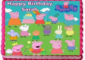 Peppa Pig Birthday Decorations Uk Peppa Pig Edible Cake topper Birthday Decorations Ebay