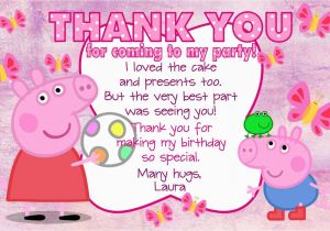 Peppa Pig Birthday Invites 10 Personalised Pink Peppa Pig Birthday Party Invitations