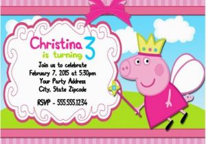Peppa Pig Birthday Invites Birthday Invitation Templates Peppa Pig Birthday