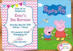 Peppa Pig Birthday Invites Peppa Pig Invitation Peppa Pig Birthday Invitation Peppa