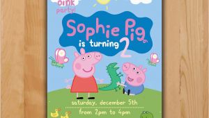 Peppa Pig Birthday Invites Peppa Pig Invitation Peppa Pig Birthday Invitation Peppa