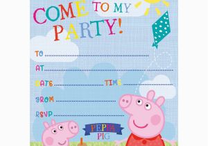 Peppa Pig Birthday Invites Peppa Pig Party Invitations 20 Pack Hobbycraft