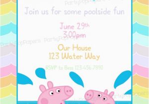 Peppa Pig Birthday Invites Peppa Pig Printable Birthday Invitation