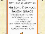 Percy Jackson Birthday Card Demi God Percy Jackson Inspired Greek God Half Blood themed
