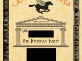 Percy Jackson Birthday Card Percy Jackson Invite
