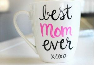 Perfect Gift for Mom On Her Birthday Hand Painted Best Mom Ever Mug Perfect Gift for Mom for