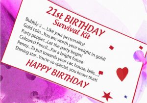 Personalised 16th Birthday Gifts for Him 16th 18th 21st Birthday Gift Survival Kit Card