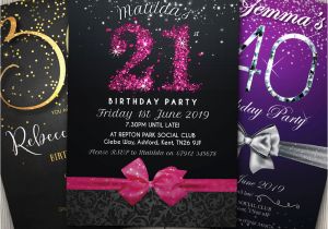 Personalised 18th Birthday Decorations Birthday Invitations Personalised Party Invites 18th 21st