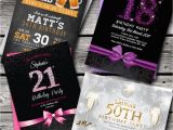 Personalised 18th Birthday Decorations Personalised Birthday Invitations Party Invites 18th