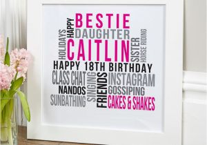 Personalised 18th Birthday Gifts for Her Personalised 18th Birthday Gifts Chatterbox Walls