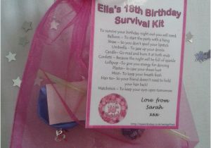 Personalised 18th Birthday Gifts for Him 18th Birthday Personalised Gift Survival Bag by