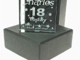 Personalised 18th Birthday Gifts for Him Personalised 18th Birthday Glass Block Boy Personalised